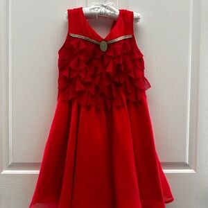Girls red Moana dress